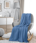 Utopia Bedding Wedgewood 100% Cotton Waffle Blanket 300 GSM [King - 90x108 Inch] Soft Lightweight Breathable Bed Blanket for All Season