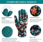 Trifabricy Gardening Gloves for Women, Breathable leather Garden Gloves with Grip, Thorn-Proof Puncture-Resistant Work Gloves