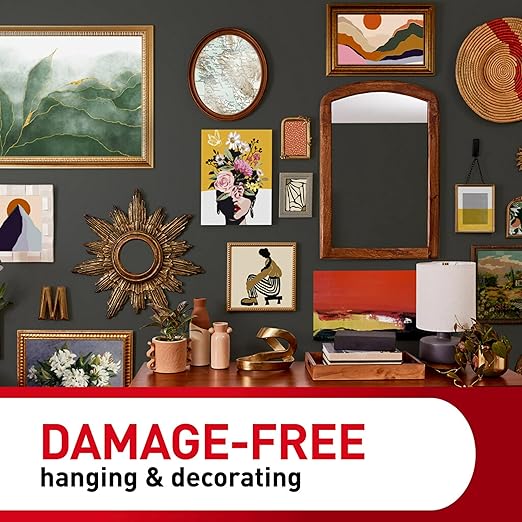 Command 20 lb XL 10 Pairs Heavyweight Picture Hanging Strips (20 Strips), Damage-Free Hangers for Picture Frames, No Tools Required, Ideal for Home Room Wall Decor, White Adhesive