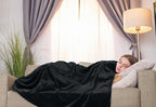 Utopia Bedding Fleece Blanket Throw XL Size Black (50x70 Inches) Ultra Soft Warm Lightweight Anti-Static Cozy Winter Blanket for Bed, Couch, Sofa and Chair, All-Season Home Decor Gift for Men & Women