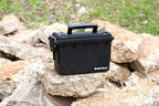 Sheffield Ammo Storage Box, .30 Cal Stackable | Water and Dust Resistant | Lockable | Made in USA | Pack of 6