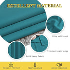 NICETOWN Blackout Peacock Teal Curtains 84 inches Long, Grommet Room Darkening Thermal Insulated Sound Dampening Window Treatments for Bedroom/Home Office, 2 Panels, W46 x L84