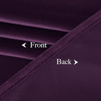 NICETOWN Blackout Purple Gothic Velvet Curtains 96 inch Long, Dark Purple - Rod Pocket Drapes Soft Window Treatments for Bedroom and Living Room(2 Panels, 52" Wide)