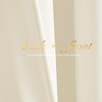 NICETOWN Ivory White Velvet Curtains 144" Length 52" Wide, Luxury and Thick Window Velvet Curtains for Bedroom Living Room - Room Darkening Thermal Insulated, 2 PCs