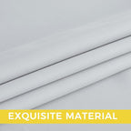 NICETOWN Room Darkening Draperies Curtains Panels, 2 Panels Greyish White W52 x L84