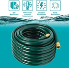 Gilmour Flexogen 3/4 in x 75 ft Garden Hose, Heavy Duty Water Hose, Flexible and Kink Resistant Outdoor Hose, Green