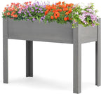 Raised Garden Bed with Legs, 40x20x31'', Solid Wood Elevated Planter Box for Outdoor Backyard Patio
