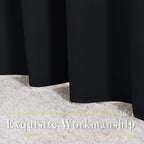 NICETOWN Black Out Cafe Curtains 48 inch Long 2 Panels Burg - Solid Thermal Insulated Grommet Light Reducing Curtains & Drapes for Bathroom/Nursery (W37 x L48, 2 Panels)