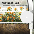 Outsunny Raised Garden Bed with Flip-Up Greenhouse Cover, Metal Elevated Garden Bed with Legs and Drainage Hole, Outdoor Raised Planter Box for Vegetables Herbs Flowers, 39.4" x 19.3" x 53.5", White