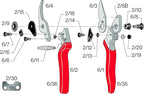 Felco F6 Pruning Shears – 7.7" Swiss-Made Garden Clippers for Medium Hands | Hand Pruners for Gardening | Garden Tool Cutter with Precision Bypass Blade, Forged Aluminum Handles, Replaceable Parts