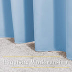NICETOWN Room Darkening Blue Curtains for Living Room - Solid Thermal Insulated Sound Reducing Grommet Room Darkening Curtains Drapes for Bedroom/Patio (2 Panels, W66 x L84)