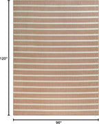 Nourison Home Positano Jute Ivory 8' x 10' Area Rug - Easy Clean, Non Shedding, Bed Room, Living Room, Dining Room, Kitchen (8' x 10')