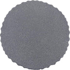 JONATHAN Y TBL1102A Louisa 19" Modern Art Deco Tambour Indoor/Outdoor Accent Table Minimalist, Contemporary, Bohemian, Mid-Century, Patio, Garden Room, Bathroom, Living Room, Gray Terrazzo Finish