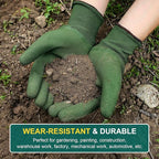 Trifabricy Gardening Gloves for Women, Breathable leather Garden Gloves with Grip, Thorn-Proof Puncture-Resistant Work Gloves
