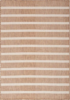 Nourison Home Positano Jute Ivory 6' x 9' Area Rug - Easy Clean, Non Shedding, Bed Room, Living Room, Dining Room, Kitchen (6' x 9')