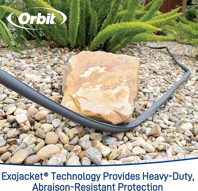 Orbit 33185 ExoJacket Heavy Duty Fabric Garden Hose, 50-Foot x 5/8-Inch