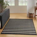 Nourison Home Positano Black Ivory 5' x 7' Area Rug - Easy Clean, Non Shedding, Bed Room, Living Room, Dining Room, Kitchen (5' x 7')