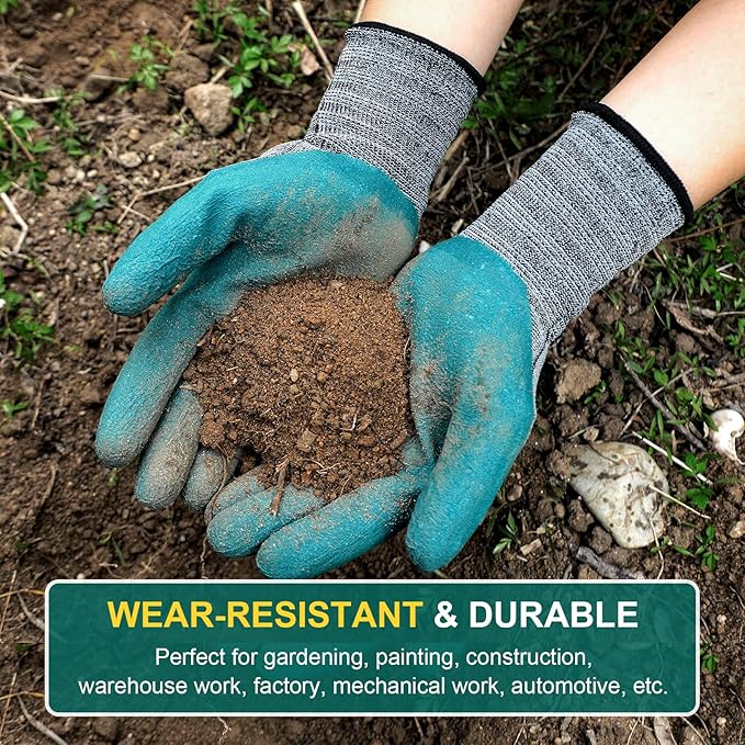 Trifabricy Gardening Gloves for Women, Breathable leather Garden Gloves with Grip, Thorn-Proof Puncture-Resistant Work Gloves