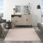 Nourison Home Nourison Essentials Pink 4' x 6' Area Rug - Easy Clean, Non Shedding, Bed Room, Living Room, Dining Room, Kitchen (4' x 6')