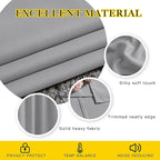 NICETOWN Silver Grey Curtains 96 inches Long, Grommet Thermal Insulated Blackout Curtains Privacy Window Treatments for Boys Room/Living Room, W46 x L96, 2 Panels