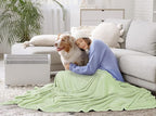 Utopia Bedding Fleece Blanket Throw Size Sage Green 300GSM Luxury Anti-Static Fuzzy Soft Microfiber Blanket for Couch, Sofa and Bed (50x60 Inch)