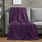 Utopia Bedding Plum 100% Cotton Waffle Blanket 300 GSM [Queen - 90x90 Inch] Soft Lightweight Breathable Bed Blanket for All Season
