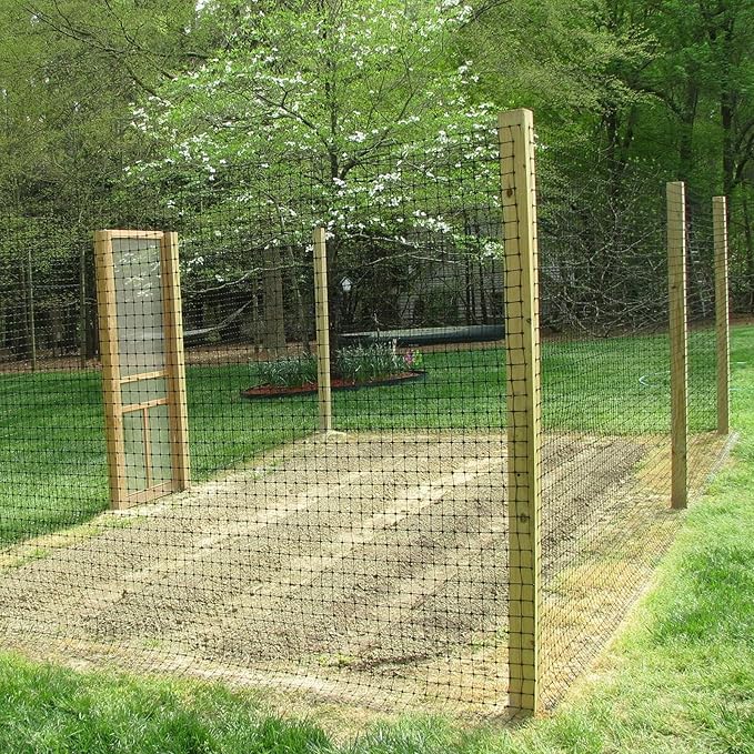 FORIMO 24'' x 50' 1/4inch Hardware Cloth 19 Gauge Black Vinyl Coated Welded Fence Mesh for Home and Garden Fence and Home