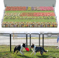 FXW Garden Fence Outdoor for The Yard – 32in(H) x 72.9ft(L) Heavy Duty Metal Animal Barrier for Dog and Rabbit, Decorative Dog Fence, 32 Panels, Black
