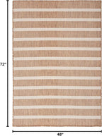 Nourison Home Positano Jute Ivory 4' x 6' Area Rug - Easy Clean, Non Shedding, Bed Room, Living Room, Dining Room, Kitchen (4' x 6')