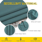 NICETOWN Blackout Curtains for Kids Room - Triple Weave Microfiber Home Thermal Insulated Solid Ring Top Blackout Panels/Drapes for Bedroom(Sea Teal, Set of 2, 66 x 54 Inch)