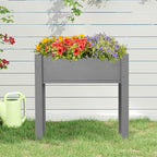 Raised Garden Bed with Legs (31x16x31''), Solid Wood Elevated Planter Box for Outdoor