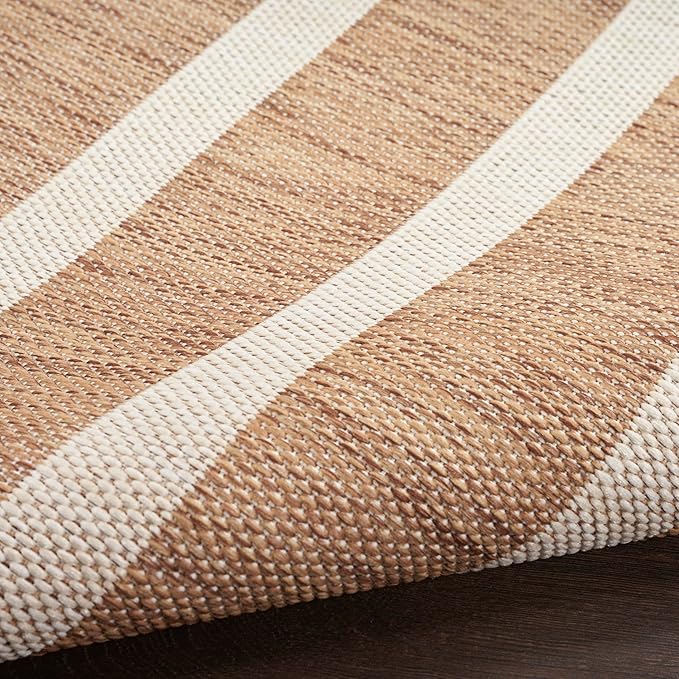 Nourison Home Positano Jute Ivory 8' x 10' Area Rug - Easy Clean, Non Shedding, Bed Room, Living Room, Dining Room, Kitchen (8' x 10')