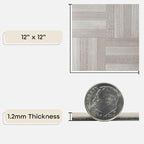 Nexus Self Adhesive 12-Inch Vinyl Floor Tiles, 20 Tiles - 12" x 12", Ash Grey Wood Pattern - Peel & Stick, DIY Flooring for Kitchen, Dining Room, Bedrooms & Bathrooms by Achim Home Decor