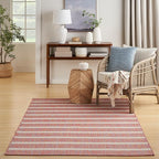 Nourison Home Positano Rainbow Ivory 7' x 10' Area Rug - Easy Clean, Non Shedding, Bed Room, Living Room, Dining Room, Kitchen (7' x 10')