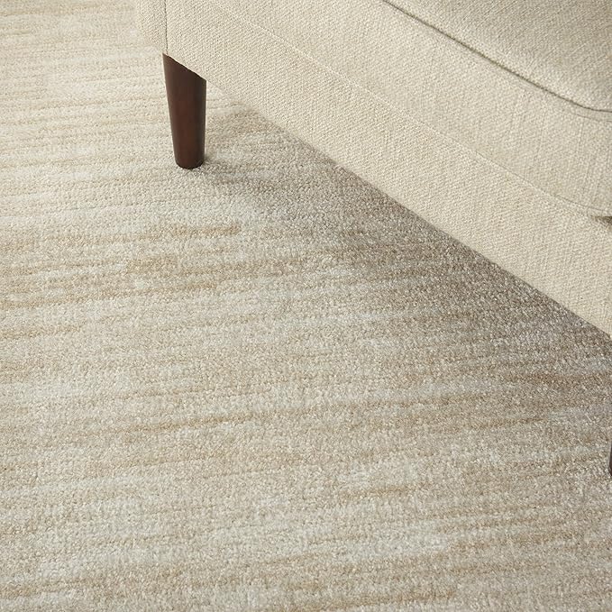Nourison Home Essentials Indoor/Outdoor Ivory Beige 6' x 9' Area Rug, Easy Cleaning, Non Shedding, Bed Room, Living Room, Dining Room, Backyard, Deck, Patio (6x9)