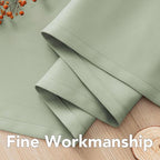 H.VERSAILTEX Light Sage Green Curtains for Bedroom Thermal Insulated Living Room Curtains 102 Inch Long Room Darkening Privacy Protection Window Curtain Panels/Drapes for Nursery, 2 Panels, Light Sage