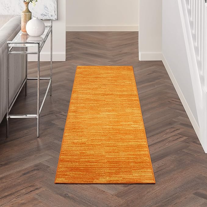 Nourison Home Nourison Essentials Sunburst 2'2" x 10' Area Rug - Easy Clean, Non Shedding, Bed Room, Living Room, Dining Room, Kitchen (10' Runner)