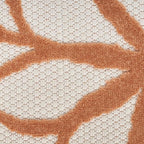 Nourison Home Washables 32x48 Outdoor Polypropylene Fabric Rug in Ivory/Multi-Color