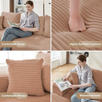 110” Cloud Sectional Couch, Modular Sectional Sofa for Living Room, Boneless Sofa with Deep Seat, Comfy Fluffy Couch with L-Shaped Chaise, No Assembly Required (Left-Facing Chaise, Camel)