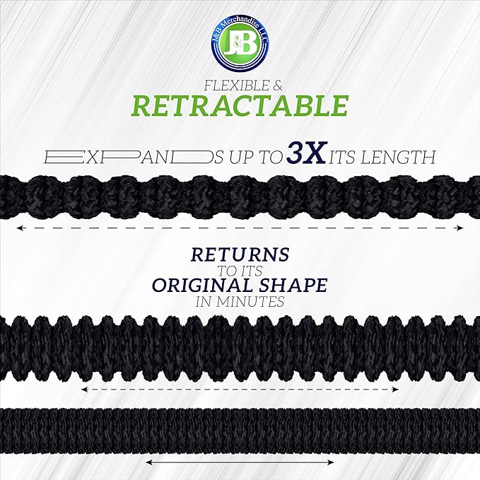 J&B XpandaHose 100ft Expandable Garden Hose – Ultra-Strong 3750D, 4-Layer Latex Core, Brass 3/4" Connectors, 10-Pattern Nozzle & Storage Bag – Lightweight, Kink-Reducing, Leak-Resistant