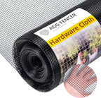 36in x 50ft Black Hardware Cloth 1/4 inch 23Ga PVC Coated Wire Mesh Vinyl Coated Fence, Welded Metal Chicken Wire Fencing Roll, Garden Plant Fencing, for Chicken Coop and Home Improvement