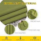 NICETOWN Room Darkening Curtain Panel Grommet - Home Decorations Thermal Insulated Solid Grommet Top Room Darkening Living Room Panels/Drapes for Gift (Fresh Green, 1 Pair, 46 x 72-Inch)