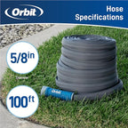 Orbit 33180 ExoJacket Fabric Garden Hose - Heavy-Duty Water Hose (100-Foot x 5/8-Inch) (Pack of 2)