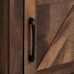 Furinno Cabinet Stand with Storage for TV up to 65 Inch, 70 Inch, Rustic Brown