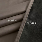 NICETOWN Taupe Velvet Curtains 84 inches Long - Blackout Curtains for Living Room, Thermal Insulated Cat Proof Panels Soft Luxury Home Decor for Bedroom, W52 x L84, 2 Panels