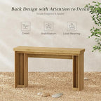 Huuger 54 Inch Entryway Table, Retangular Console Table with Storage, Farmhouse Sofa Table Behind The Couch, Long for Entrance, Hallway, Foyer, Living Room, Natural