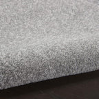 Nourison Home Nourison Essentials Silver Grey 4' x Round Area Rug - Easy Clean, Non Shedding, Bed Room, Living Room, Dining Room, Kitchen (4' x Round)