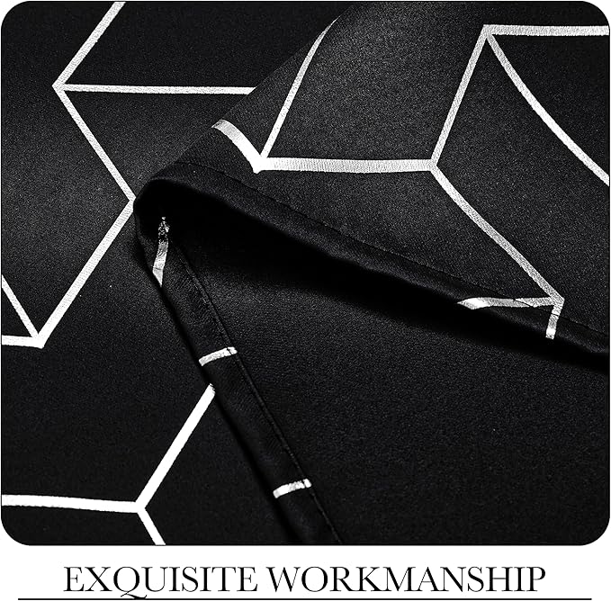 NICETOWN Room Darkening Curtains for Living Room - Easy Care Solid Thermal Insulated Grommet Room Darkening Curtains/Panels/Drapes for Bedroom Decoration (2 Panels, 52 by 84, Greyish White)