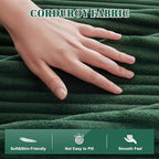 110” Cloud Sectional Couch, Boneless Sofa for Living Room, Modular Sectional Sofa with Deep Seat, Comfy Fluffy Couch with L-Shaped Chaise, No Assembly Required (Right-Facing Chaise, Green)