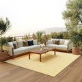 Nourison Home Positano Yellow Ivory 9' x 12' Area Rug - Easy Clean, Non Shedding, Bed Room, Living Room, Dining Room, Kitchen (9' x 12')
